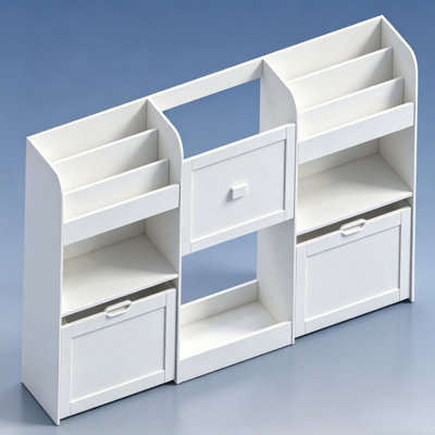 Toy Organizers And Storage With Bookshelf