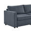Canapé modulaire convertible avec rangement