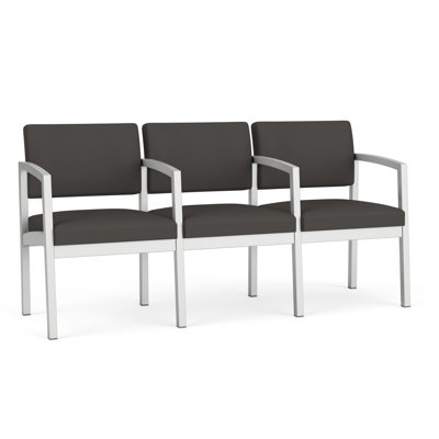 Lenox Steel Waiting Reception 3 Seat Tandem Seating Metal Frame