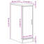 Solid Wood Single Storage Cabinet ( 85cm H x 30cm W x 51cm D)-1756437460