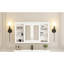 Armoire de salle de bain à miroir avec tablette réglable et tablettes ouvertes, armoire de rangement murale pour salle de bain-83202049