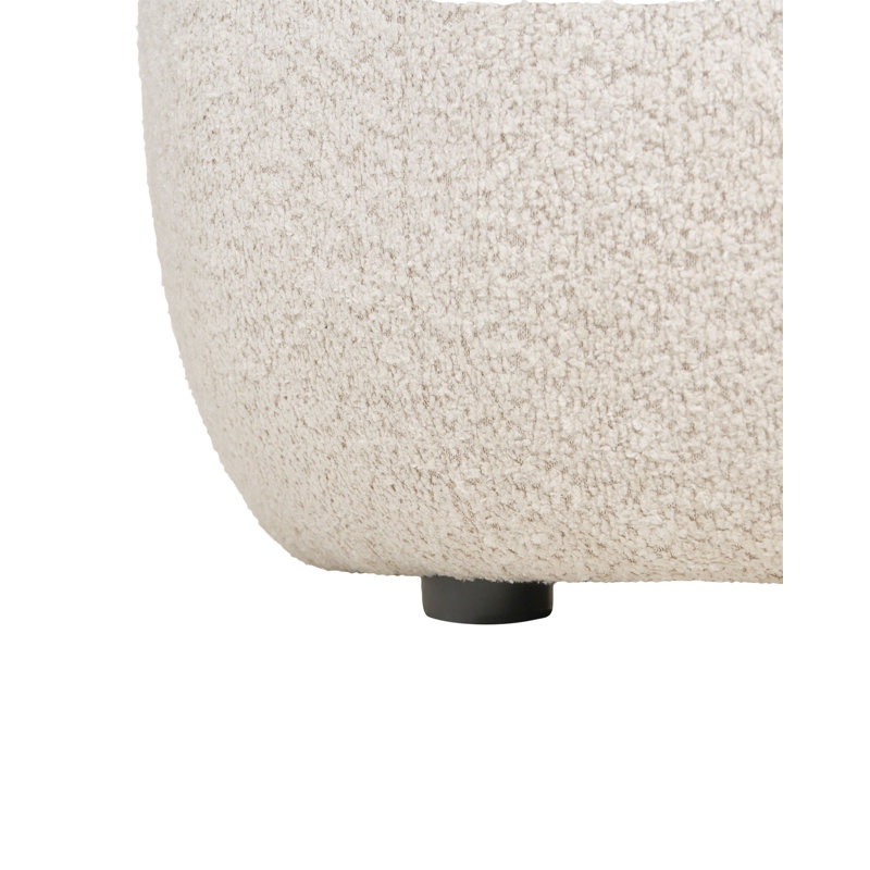 Chalino Upholstered Chenille Armchair, Beige Chenille