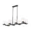 Lustre linéaire moderne de style bougie à 8 lumières Catosha-34593454