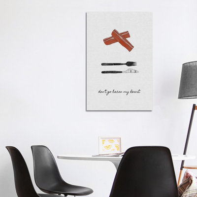 Don't Go Bacon My Heart by Orara Studio - Wrapped Canvas Print