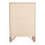 Commode Marilla G1550-CH, finition cerisier avec résine durable et placages de bois pour les chambres à coucher modernes