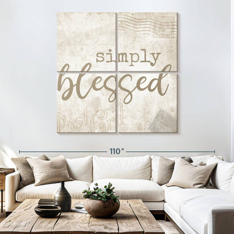 Tergel Postcard Blessed, 74" H x 74" W