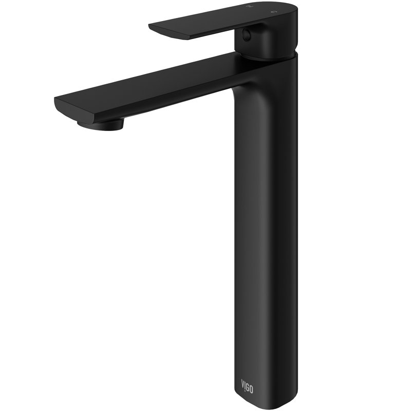Robinet de salle de bain vasque à une poignée H 11 po Norfolk, Noir mat