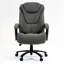 Chaise de bureau ergonomique à haut dossier avec hauteur réglable et dossier en tissu de lin pour un maximum de confort et de soutien