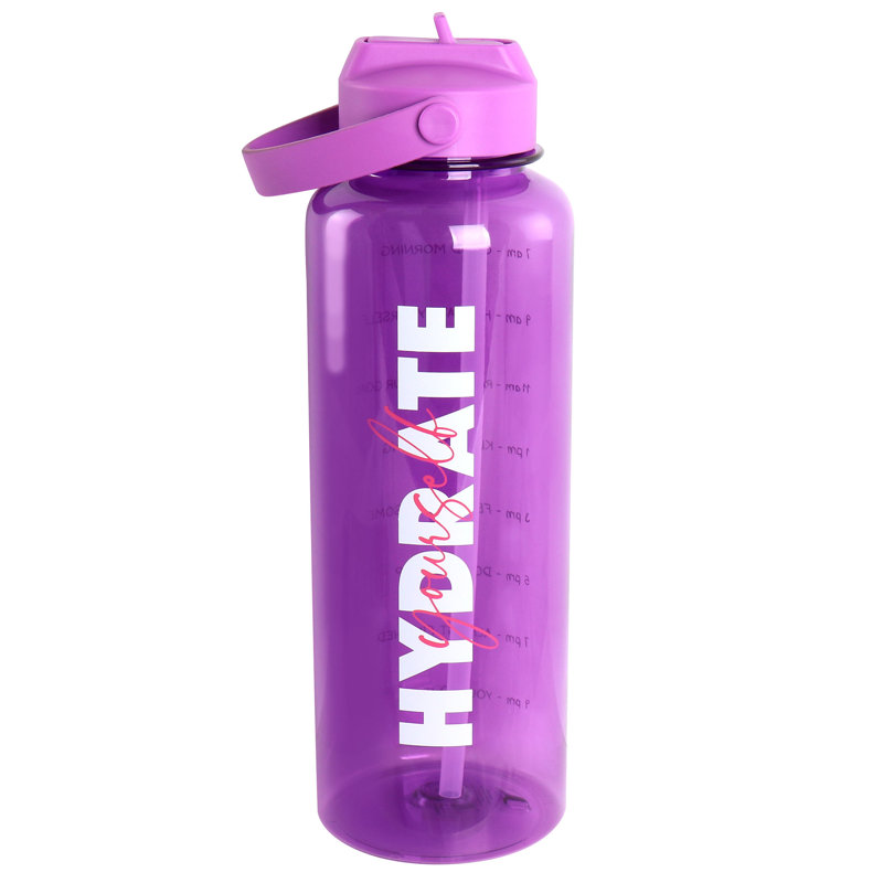 Gibson 50Oz. Plastic Water Bottle, Purple