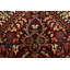 Tapis oriental rétro en laine rouge noué à la main 8 pi x 11 pi 1 po Tribal