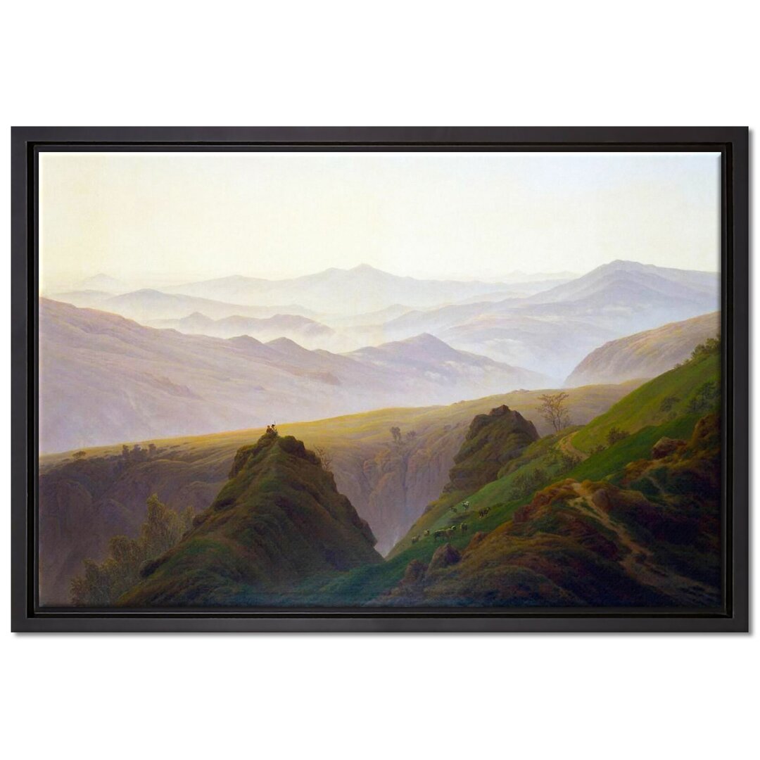 Gerahmtes Leinwandbild Morning in the Mountains von Caspar David Friedrich