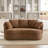 73.8" W Modern Upholstered Curved Sofa With Pillows-1534223064