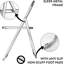 Transparent Acrylic Modern Folding Chair With Chrome Frame-526095617
