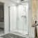60" W x 36" D x 78" H Semi Frameless Rectangle Shower Kit with Fixed Panel and Base Included