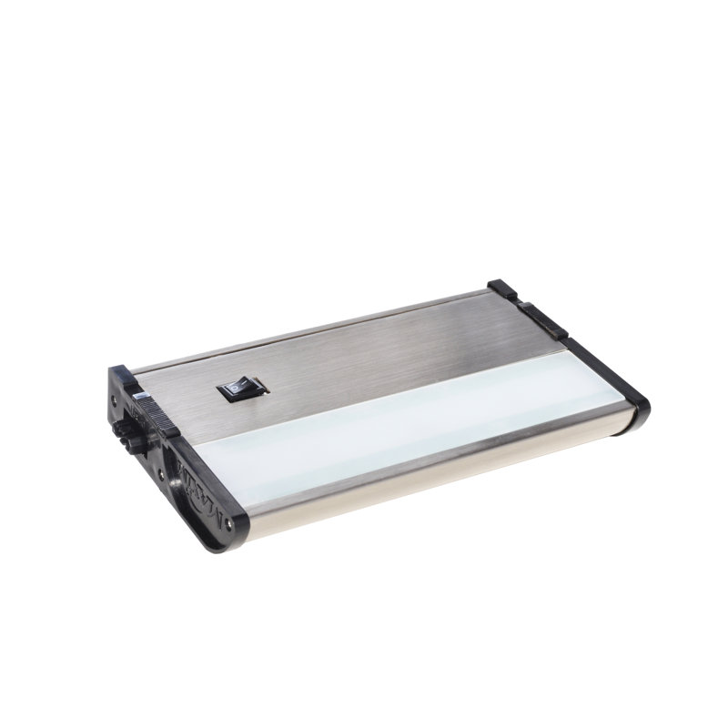 CounterMax MX-L120-DL LED 7'' Under Cabinet Light Bar, Satin Nickel