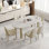 Creative oval dining table set