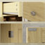 Buffet avec portes naturelles et tablettes réglables-735048880-735048895