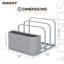 Étagère de rangement surdimensionnée Sunjoy 35 po pour bouées de piscine, cadre en aluminium antirouille, résine tressée facile à nettoyer, organisateur de bord de piscine pour coussins, bouées, frites de piscine et jouets de piscine, gris-94810353