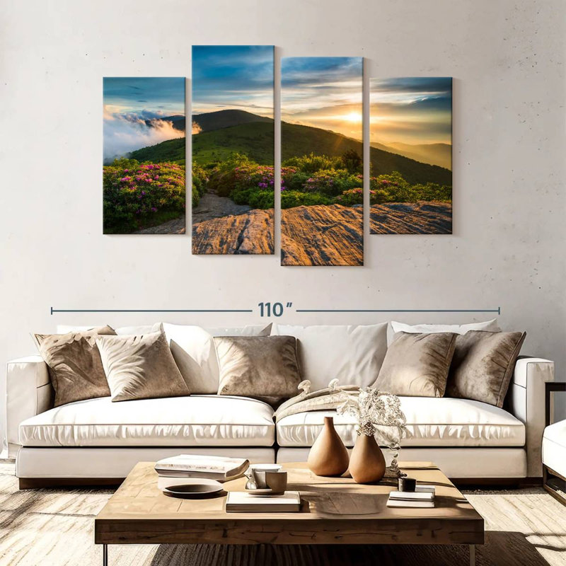 Alvord Appalachian Flower Field, 54" H x 84" W