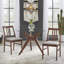 Orey Round Glass Top Solid Wood Base Dining Table