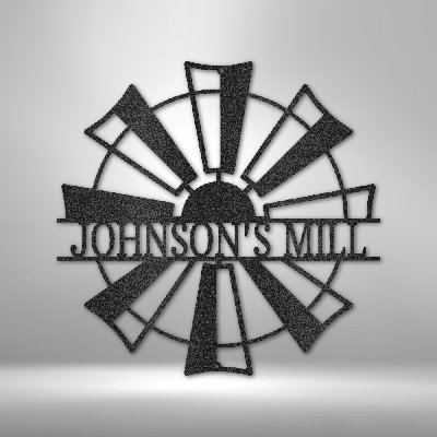 Monogramme de moulin à vent personnalisé