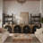 3 Tier Book Shelf 72" Tall Arched Bookcase With Storage, Set of 2-1688370173