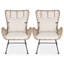Chaise longue avec coussin Isabelle (ensemble de 2)
