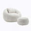 Fauteuils à billes modernes, fauteuil rond confortable pour adultes avec repose-pieds, fauteuil de lecture simple avec coussin pour salon, chambre à coucher, appartement-522325031