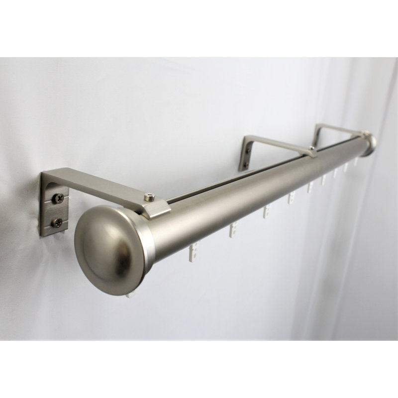 Accessoire de quincaillerie pour rideaux, L 72 po, Étain