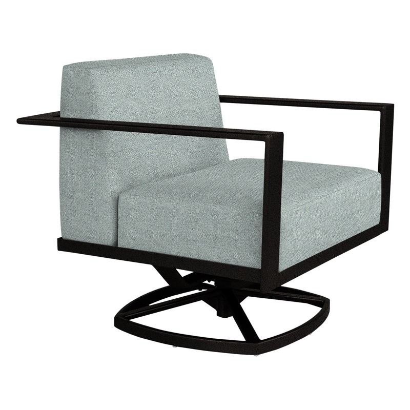 Studio Outdoor Rocker Chair, Carbon Black, Alcazar Redwood