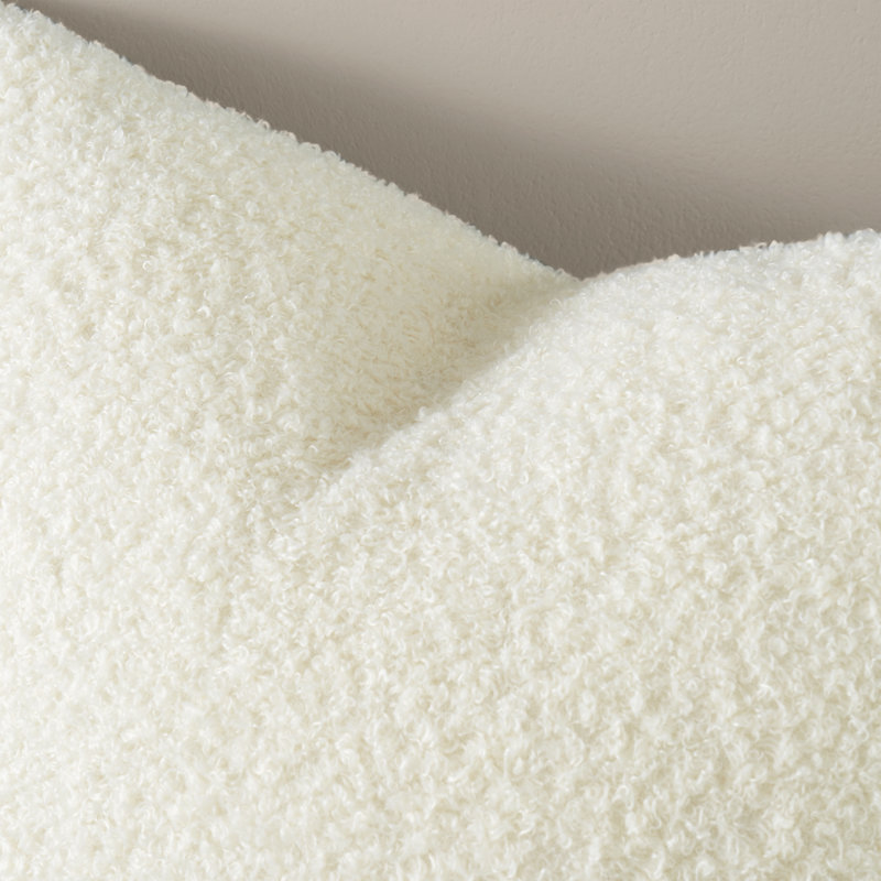 Soft Boucle Cushion Cover, Cream
