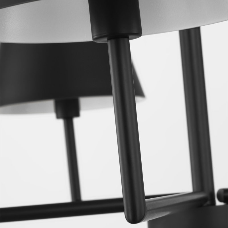 Ender 5 Light Dining Room Chandelier, Midnight Black