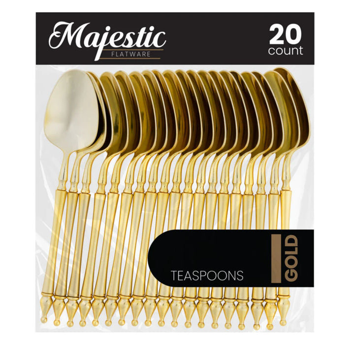 Muchuan Flatware Plastic Gold Tea Spoons