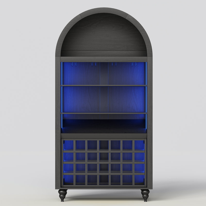 89.9cm Bar Cabinet, Black