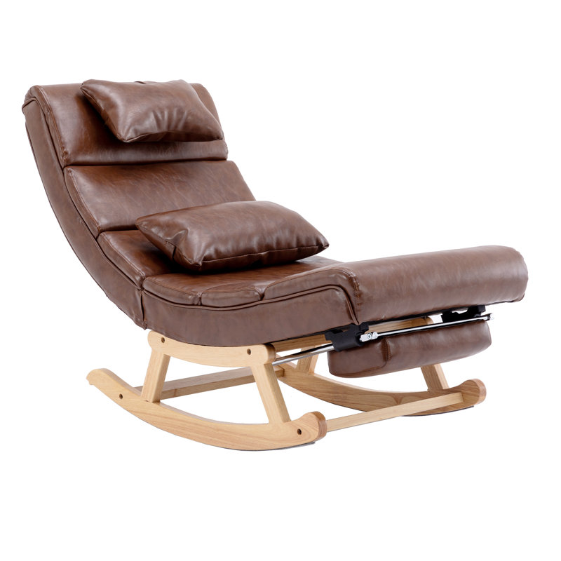 Chaise berçante Lubinson, Polyuréthane brun