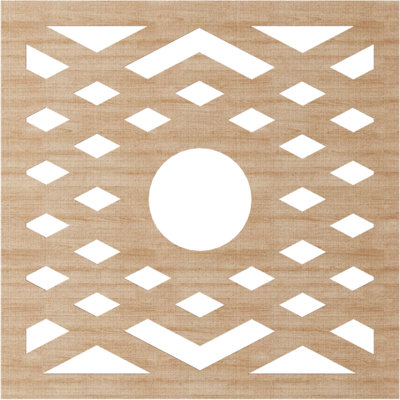 Médaillon de plafond à chevrons
