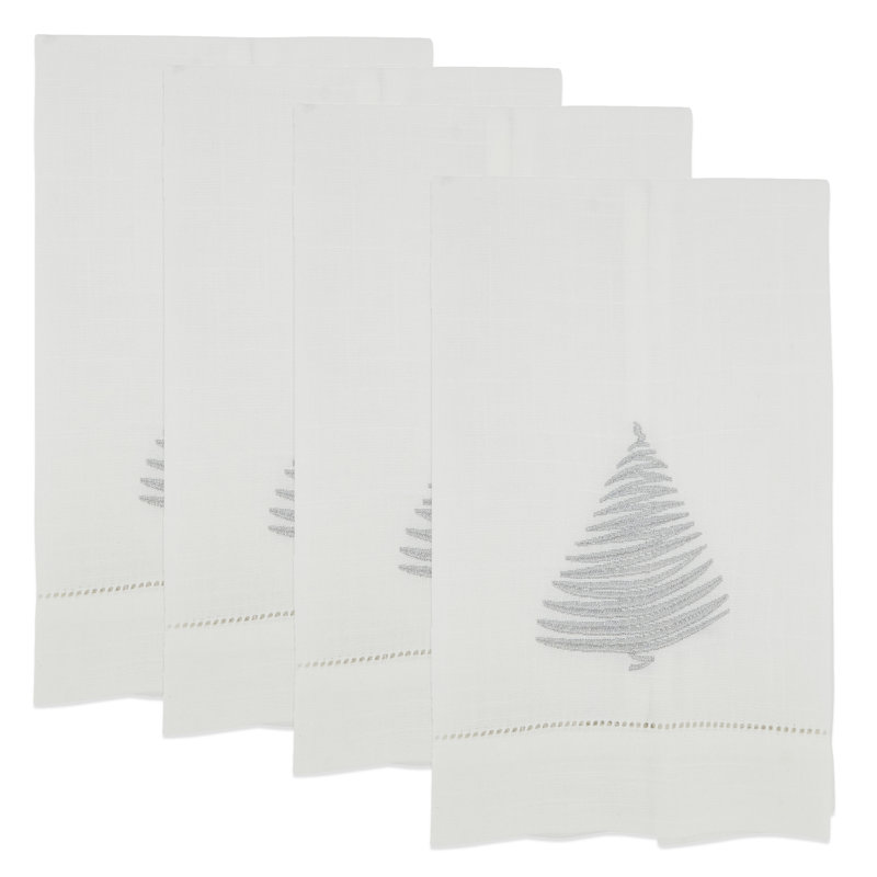 Christmas Towel Collection Kitchen Towel Linen Set, Silver