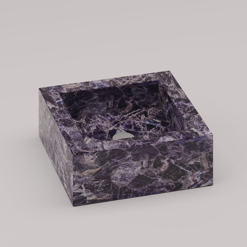 Square Wash Basin, Amethyst