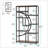Geometric Design Display Shelf, Spacious Bookcase With Freestanding Industrial Charm For Modern Home Decor-543580475