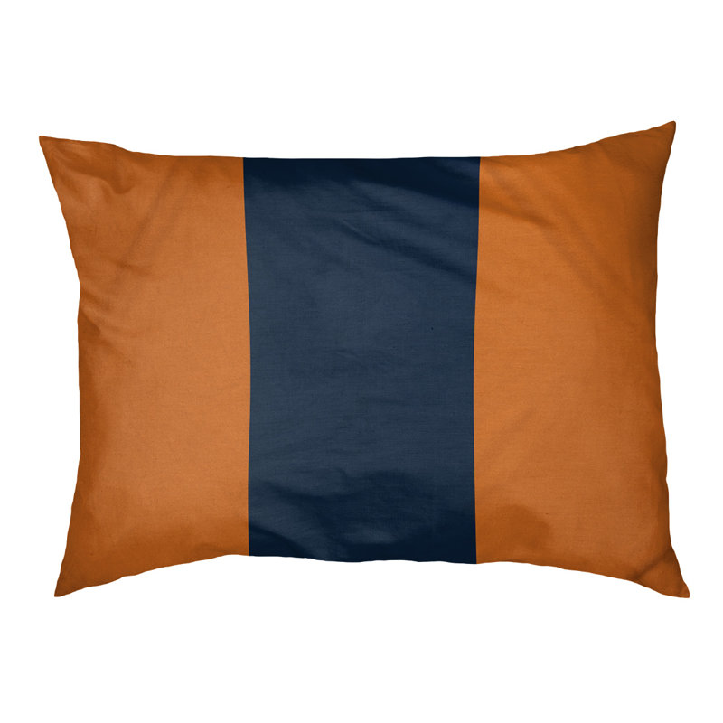 Coussin pour chien Auburn, Moyen (l 28 po x P 18 po x H 6 po), Orange / bleu / orange