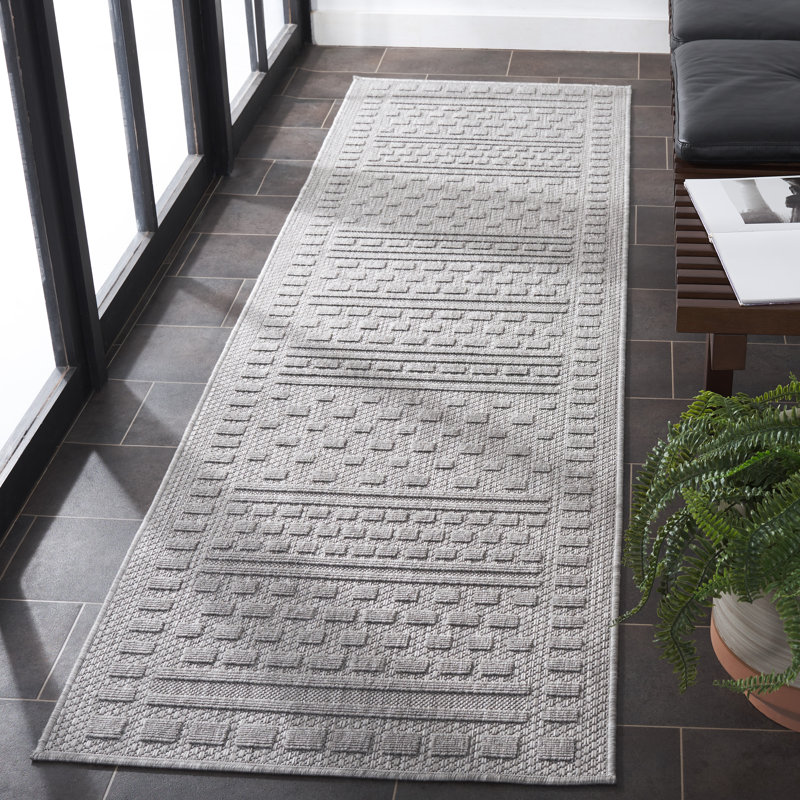 Tapis d'intérieur / extérieur de couleur unie Karlernst Performance, Tapis de couloir 2 pi 3 po x 8 pi