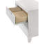 Table de chevet contemporaine à 2 tiroirs avec finition texturée 1pc seulement-722121213