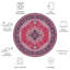 Tapis 128 M / W S / R en rouge / bleu marine-1642649486