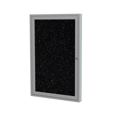 Ghent Recycled Rubber Enclosed Bulletin Board