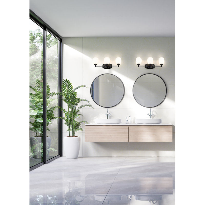 Fenella 3 Light Vanity, Matte Black