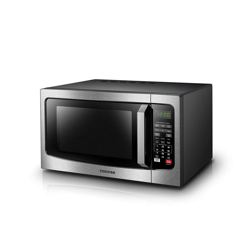 Micro-onde de comptoir 1,2 pi3, capteur intelligent, 12 fonctions automatiques, fonction sourdine, argenté, 1100 W