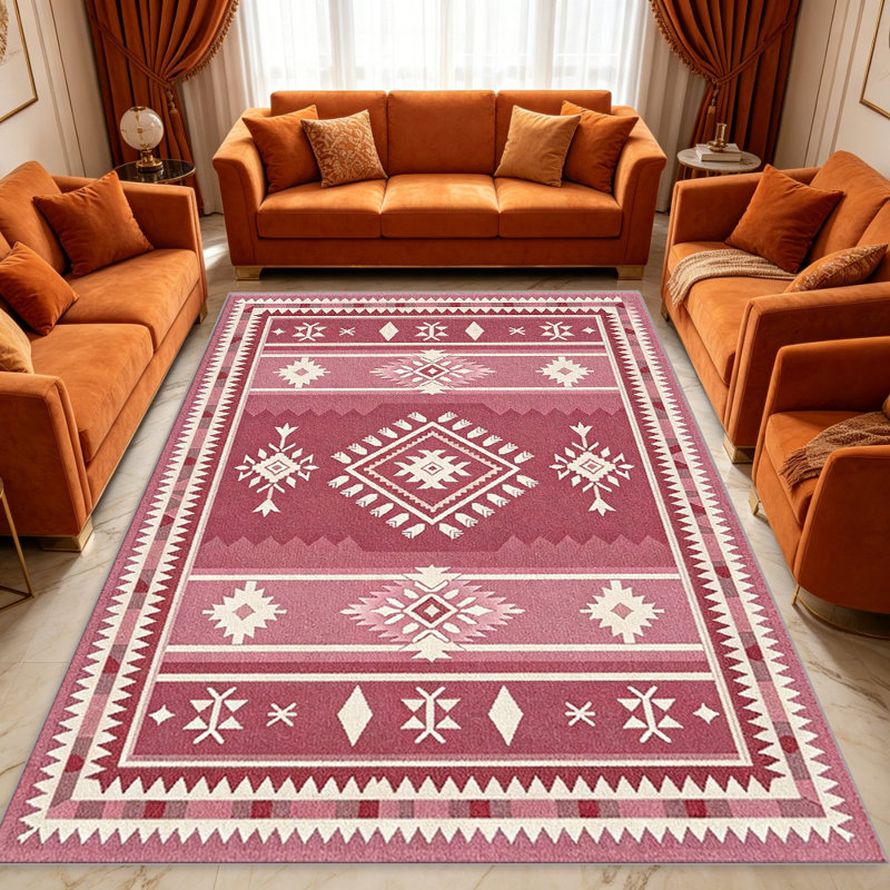 Blush Vertical Rug carpet-easy to clean, machine-washable, soft and comfortable; suitable for door mats, kitchens, living rooms, bedrooms, corridors, and laundry areas. Easy to clean, durable carpet for home decoration.