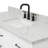 Thornaby 54'' Solid Wood Single Bathroom Vanity with 1.5'' Carrara Marble Top Sink-281566457-315095332