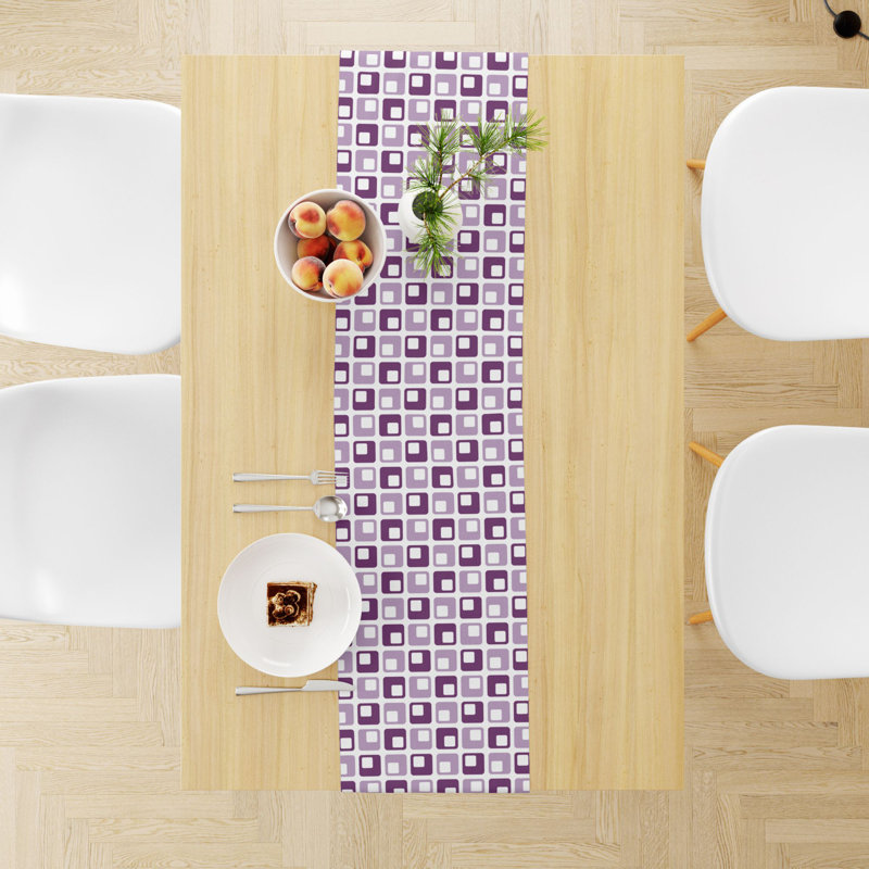 Chemin de table Helder, L 54 po x P 16 po, Mauve