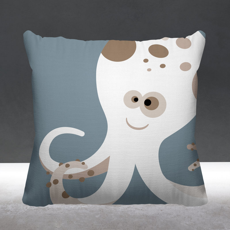 Coussin décoratif Octavious, L 19 po x H 19 po, Gris